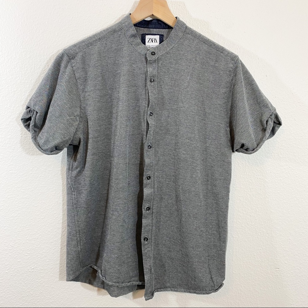 Zara Men’s slim fit button t shirt